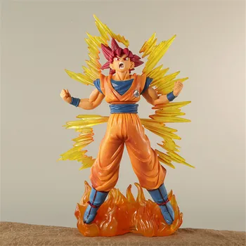 24 см Аниме Фигурка Dragon Ball Супер Сайя son Goku PVC Фигурка на Статуята са подбрани модел Детски играчки Кукли Подаръци