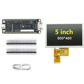 За Sipeed Tang Nano 9K FPGA Development Board + комплект 5-инчов LCD екран GOWIN GW1NR-9 RISC-V HD с кабел Type C