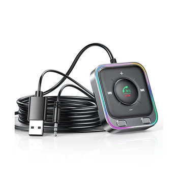 Joyroom Автомобилен адаптер Bluetooth 5.3 AUX вход, Два микрофон, Предавател с шумопотискане, Безжичен приемник без ръце, Автомобилни аудио системи, стерео