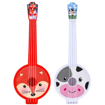 2 бр., детска китара, играчка музикален инструмент за момичета, имитация на Малка пластмасова модели, имитация на Хавайска китара за деца