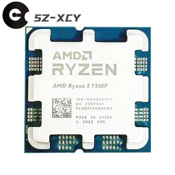 AMD Ryzen 5 7500F R5 7500F 3,7 Ghz 6-ядрени 12-стрийминг процесор на 5 Нм L3 = 32 M 100-000000597 Гнездо AM5