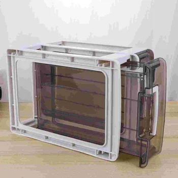 тенис на градински шкаф за съхранение С чекмеджета Пластмасов чекмеджето преносим двуслойни разтегателен контейнер за подробности