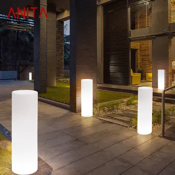 DENI Модерен Цилиндричен Озеленяване лампа Творчески Уличен led светлина за косене на трева с дистанционно управление Водоустойчива IP65 за градината на хотела