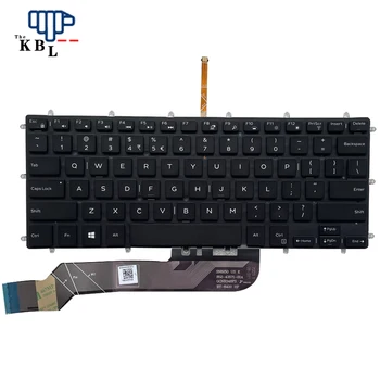 Оригинален Нов Език в САЩ За Dell 7460 7466 7560 Черна Клавиатура на лаптоп с подсветка 0R49MX PK132ED3B01