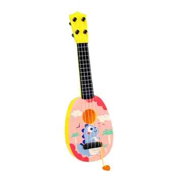 Музикална играчка ukulele Класически преструвайки музикален инструмент за ранното развитие на детето Музикален подарък на Музикални и художествени играчки за момчета и момичета