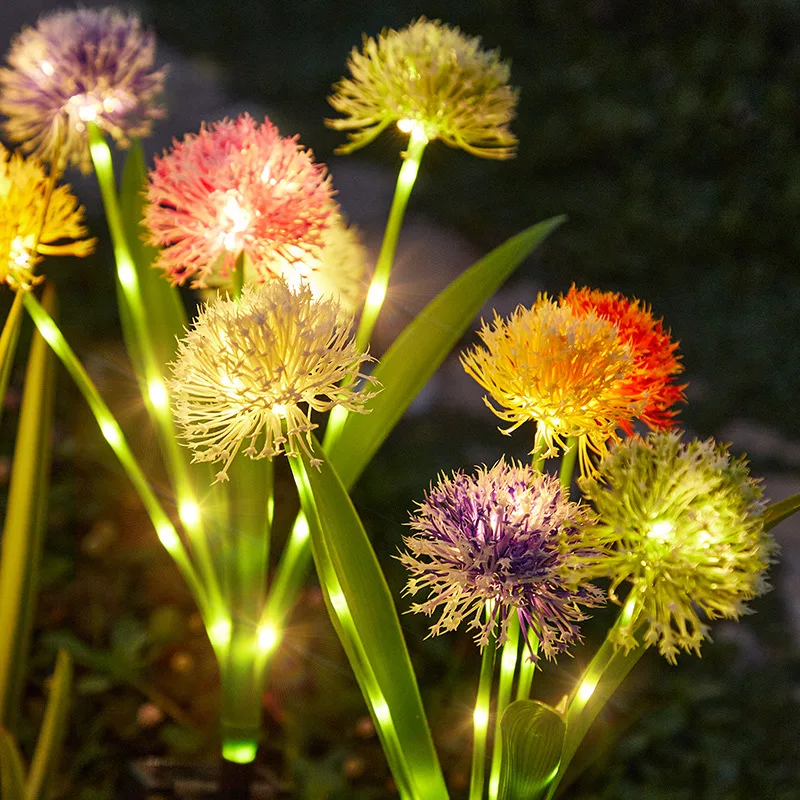 Led Слънчеви Цветя от Глухарче, градинска лампа за тревата, Водоустойчив автоматична Лампа, за да премине в градината с Глухарчета, Декоративно осветление, Коледен подарък0