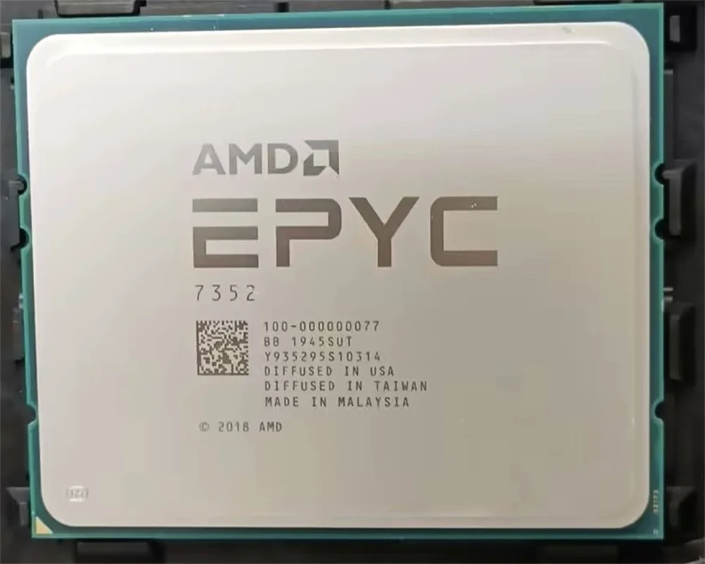 Сървърен процесор AMD EPYC 7352 2,3 Ghz с 24 ядра /48 нишки Кеш-памет L3 128 Mb TDP 155 W SP3 до 3,2 Ghz серия 70020