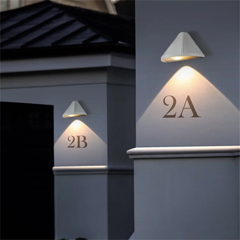 ULANI Външни Модерните Стенни Лампи LED Triangle Водоустойчив Светлини Лампа за Дома, Коридор, Тераси.1