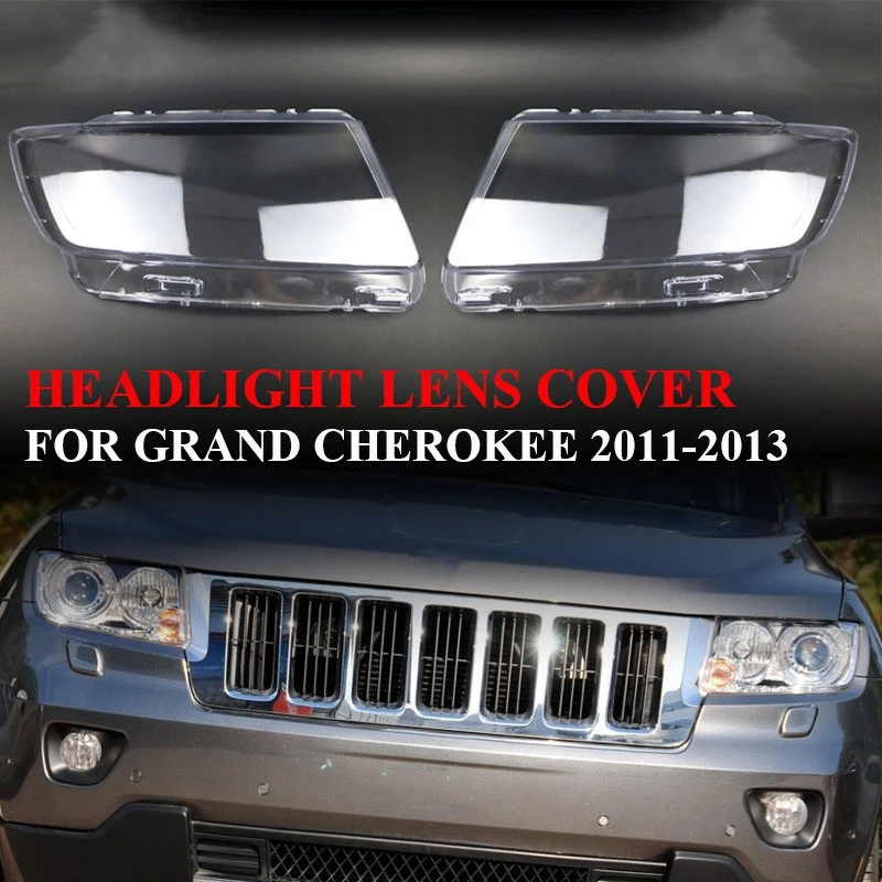 Капачка за обектива на фаровете на автомобила, прозрачен главоболие лампа, корпус лампи за Jeep Grand Cherokee 2011 2012 2013 Ляво1