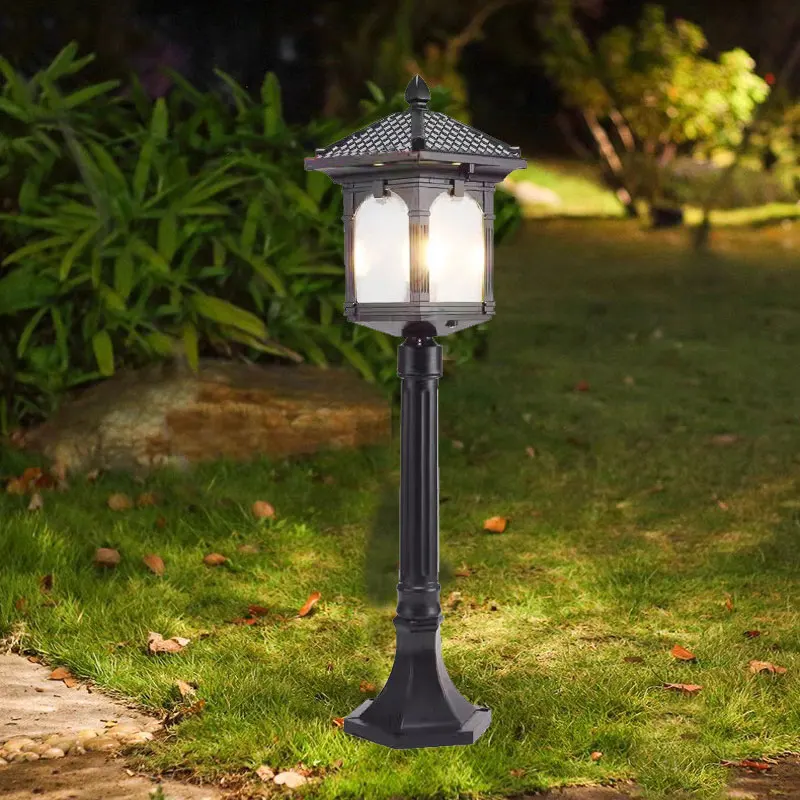 80 см Открито в градината на Вила Открит Водоустойчив Европейския led лампа за двор, градина и тревна площ3