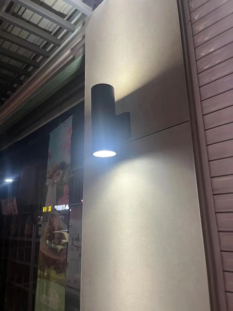 На открито led, с монтиран на стената лампа с двойна глава, модерен, с монтиран на стената лампа, хотел, вила, коридор, монтиран на стената лампа AC85V-265V IP65, водонепроница3