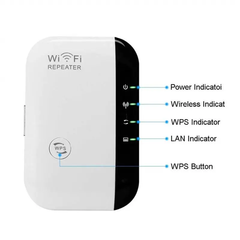 Мини Wi-Fi Ретранслатор на САЩ, Великобритания, ЕС, удължителен кабел, Безжична точка за достъп 300 Mbit/s, 2. N2UB5